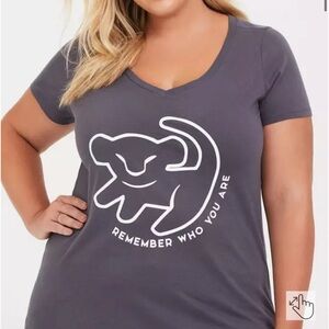 Disney Gray Graphic T-Shirt Relaxed Fit